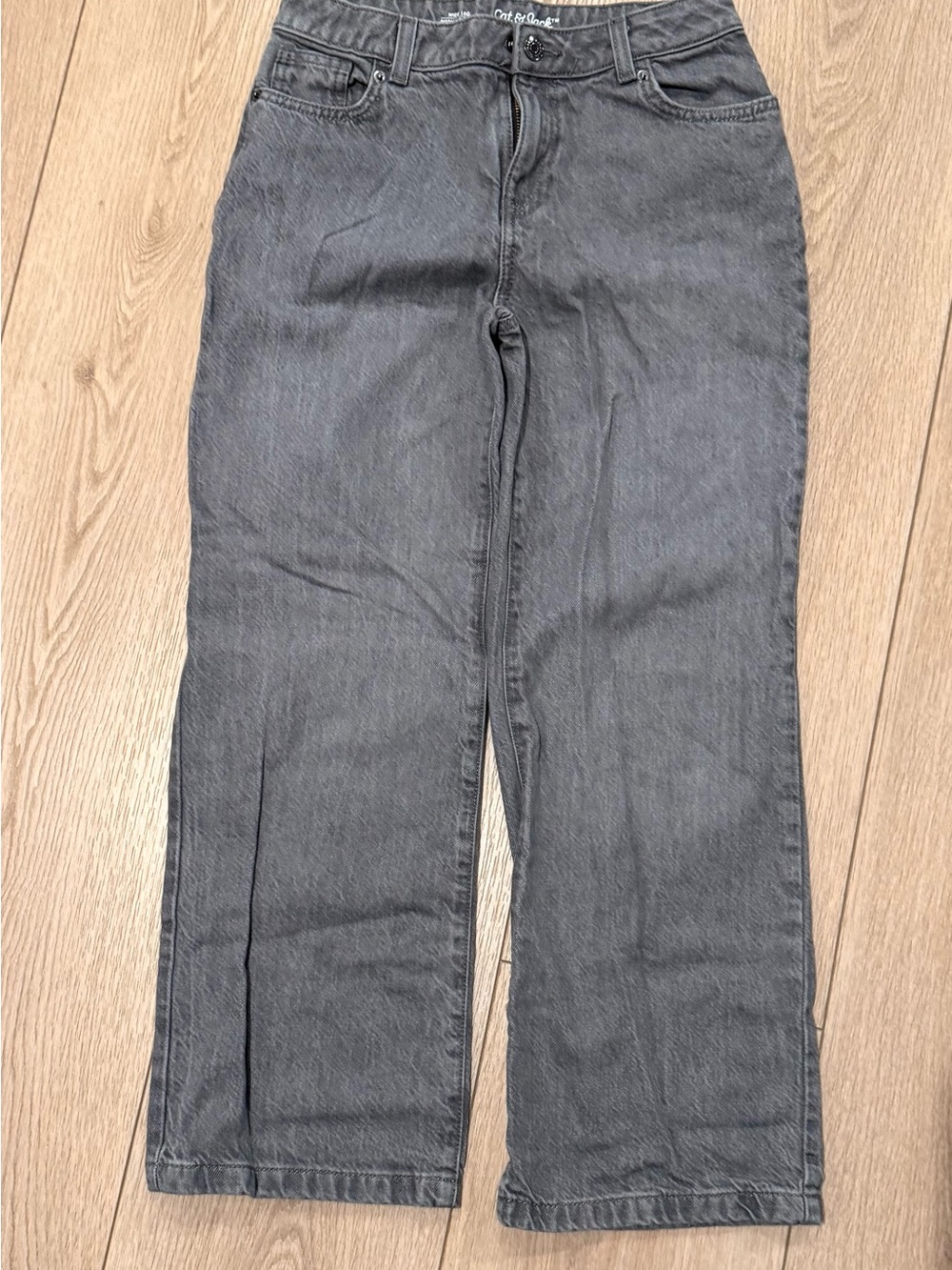 Cat & Jack Gray Straight-Leg Kids Jeans